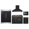 Forno 5-Piece Appliance Package - 48-Inch Gas Range, Hood, 60-Inch Convertible Refrigerator with Modern Trim, Dishwasher, and 24-Inch Microwave Oven in Black with Antique Brass Trim