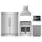 Forno 5-Piece Appliance Package - 30-Inch Galiano French Door Dual Fuel Range, Wall Mount Range Hood, 60-Inch Refrigerator, Dishwasher, and 24-Inch Microwave Drawer in Stainless Steel