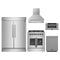 Forno 5-Piece Appliance Package - 30-Inch Galiano French Door Dual Fuel Range, Wall Mount Range Hood, 60-Inch Refrigerator, Dishwasher, and 30-Inch Microwave Drawer in Stainless Steel