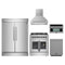 Forno 5-Piece Appliance Package - 30-Inch Galiano French Door Dual Fuel Range, Wall Mount Range Hood, 60-Inch Refrigerator, Dishwasher, and 30-Inch Microwave Oven in Stainless Steel