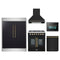 Forno 5-Piece Appliance Package - 30-Inch Galiano French Door Dual Fuel Range, Wall Mount Range Hood, 60-Inch Refrigerator, Dishwasher, and 24-Inch Microwave Oven in Black with Antique Brass Trim