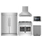 Forno 5-Piece Appliance Package - 36-Inch Galiano French Door Dual Fuel Range, Wall Mount Range Hood, 60-Inch Refrigerator, Dishwasher, and 24-Inch Microwave Drawer in Stainless Steel