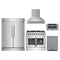 Forno 5-Piece Appliance Package - 36-Inch Galiano French Door Dual Fuel Range, Wall Mount Range Hood, 60-Inch Refrigerator, Dishwasher, and 30-Inch Microwave Drawer in Stainless Steel