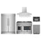 Forno 5-Piece Appliance Package - 48-Inch Galiano French Door Dual Fuel Range, Wall Mount Range Hood, 60-Inch Refrigerator, Dishwasher, and 24-Inch Microwave Oven in Stainless Steel