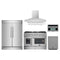 Forno 5-Piece Appliance Package - 48-Inch Galiano French Door Dual Fuel Range, Wall Mount Range Hood, 60-Inch Refrigerator, Dishwasher, and 30-Inch Microwave Oven in Stainless Steel