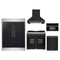 Forno 5-Piece Appliance Package - 36-inch Dual Fuel Range, Hood, Refrigerator, Dishwasher and 30-Inch Microwave Oven in Black with Antique Brass Trim