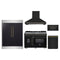 Forno 5-Piece Appliance Package - 48-inch Dual Fuel Range, Hood, Refrigerator, Dishwasher and 30-Inch Microwave Drawer in Black with Antique Brass Trim