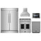 Forno 5-Piece Appliance Package - 30-inch Gas Range, Hood, Refrigerator, Dishwasher and 24-Inch Microwave Drawer in Stainless Steel