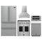 Forno 5-Piece Appliance Package - 30-inch Gas Range, Hood, Refrigerator, Dishwasher and 30-Inch Microwave Drawer in Stainless Steel