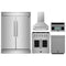 Forno 5-Piece Appliance Package - 30-inch Gas Range, Hood, Refrigerator, Dishwasher and 30-Inch Microwave Oven in Stainless Steel