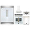 Forno 5-Piece Appliance Package - 30-inch Gas Range, Hood, Refrigerator, Dishwasher and 30-Inch Microwave Drawer in White