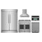 Forno 5-Piece Appliance Package - 36-inch Gas Range, Hood, Refrigerator, Dishwasher and 30-Inch Microwave Oven in Stainless Steel