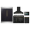 Forno 5-Piece Appliance Package - 48-inch Gas Range, Hood, Refrigerator, Dishwasher and 24-Inch Microwave Oven in Black