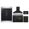 Forno 5-Piece Appliance Package - 48-inch Gas Range, Hood, Refrigerator, Dishwasher and 30-Inch Microwave Oven in Black