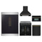 Forno 5-Piece Appliance Package - 30-Inch Galiano French Door Electric Range, Wall Mount Range Hood, 60-Inch Refrigerator, Dishwasher, and 30-Inch Microwave Oven in Black with Antique Brass Trim