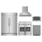 Forno 5-Piece Appliance Package - 36-Inch Galiano French Door Electric Range, Wall Mount Range Hood, 60-Inch Refrigerator, Dishwasher, and 30-Inch Microwave Drawer in Stainless Steel