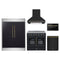 Forno 5-Piece Appliance Package - 36-Inch Galiano French Door Electric Range, Wall Mount Range Hood, 60-Inch Refrigerator, Dishwasher, and 24-Inch Microwave Drawer in Black with Antique Brass Trim