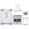 Forno 5-Piece Appliance Package - 36-Inch Galiano French Door Electric Range, Wall Mount Range Hood, 60-Inch Refrigerator, Dishwasher, and 24-Inch Microwave Oven in White with Antique Brass Trim
