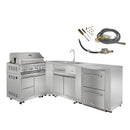 Thor Kitchen 6-Piece Outdoor Kitchen Natural Gas Grill Package