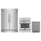 Forno 3-Piece Appliance Package - 30-Inch Electric Range, Pro-Style Refrigerator, and Dishwasher in Stainless Steel