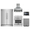 Forno 5-Piece Appliance Package - 30-Inch Electric Range, Wall Mount Range Hood, Pro-Style Refrigerator, Dishwasher, and 24-Inch Microwave Drawer in Stainless Steel