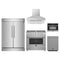 Forno 5-Piece Appliance Package - 36-Inch Gas Range, 60-Inch Pro-Style Refrigerator, Wall Mount Hood, 24-Inch Microwave Oven, & 3-Rack Dishwasher in Stainless Steel