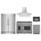 Forno 5-Piece Appliance Package - 48-Inch Gas Range, 60-Inch Pro-Style Refrigerator, Wall Mount Hood, 24-Inch Microwave Oven, & 3-Rack Dishwasher in Stainless Steel