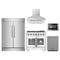 Forno 5-Piece Pro Appliance Package - 36-Inch Capriasca French Door Gas Range, 60-Inch Pro-Style Refrigerator, Wall Mount Hood, 24-Inch Microwave Drawer, & 3-Rack Dishwasher in Stainless Steel