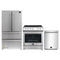 Forno Espresso 3-Piece Appliance Package - 30-Inch Electric Range, Refrigerator and Dishwasher in Stainless Steel