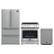 Forno Espresso 3-Piece Appliance Package - 30-Inch Electric Range, Refrigerator and Dishwasher in Stainless Steel