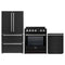 Forno 3-Piece Appliance Package - 30-Inch Induction Range, French Door Refrigerator, and Dishwasher in Black with Stainless Steel Trim