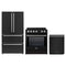 Forno 3-Piece Appliance Package - 30-Inch Leonardo Espresso Induction Range, French Door Refrigerator, and Dishwasher in Black with Stainless Steel Trim