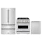 ZLINE 3-Piece Appliance Package - 30-Inch Dual Fuel Range, Refrigerator, and Dishwasher in Stainless Steel