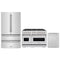 ZLINE 3-Piece Appliance Package - 48-Inch Dual Fuel Range, Refrigerator, and Dishwasher in Stainless Steel