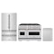 ZLINE 3-Piece Appliance Package - 48-Inch Dual Fuel Range, Refrigerator, and Dishwasher in Stainless Steel