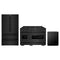 ZLINE 3-Piece Appliance Package - 48-Inch Gas Range, Refrigerator, and Dishwasher in Black Stainless Steel
