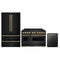 ZLINE 3-Piece Appliance Package - 48-Inch Gas Range, Refrigerator, and Dishwasher in Black Stainless Steel with Champagne Bronze Accents