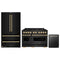 ZLINE 3-Piece Appliance Package - 48-Inch Gas Range, Refrigerator, and Dishwasher in Black Stainless Steel with Gold Accents