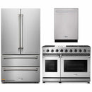 Thor Kitchen 3-Piece Appliance Package - 48-Inch Propane Gas Range, Dishwasher & Refrigerator in Stainless Steel