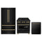 ZLINE 3-Piece Appliance Package - 30-Inch Legacy Dual Fuel Range, 36-Inch French Door Refrigerator, Dishwasher, in Black Stainless Steel with Champagne Bronze Accents