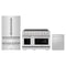 ZLINE 3-Piece Appliance Package - 48-Inch Paramount Induction Range, 36-Inch French Door Refrigerator, and Dishwasher in Stainless Steel