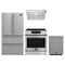 Forno Espresso 4-Piece Appliance Package - 30-Inch Induction Range, Under Cabinet Range Hood, Refrigerator and Dishwasher in Stainless Steel