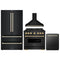 ZLINE 4-Piece Appliance Package - 36-Inch Dual Fuel Range, Hood, Refrigerator, and Dishwasher in Black Stainless Steel with Gold Accents