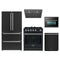 Forno 5-Piece Appliance Package - 30-Inch Gas Range, Under Cabinet Range Hood, Refrigerator, Dishwasher, and 24-Inch Microwave Oven in Black with Stainless Steel Trim