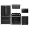 Forno 5-Piece Appliance Package - 30-Inch Gas Range, Under Cabinet Range Hood, French Door Refrigerator, Dishwasher, and Microwave Drawer in Black with Stainless Steel Trim