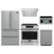 Forno 5-Piece Appliance Package - 30-Inch Espresso Donatello Induction Range, Under Cabinet Range Hood, Refrigerator, Dishwasher, and 30-Inch Microwave Oven in Stainless Steel