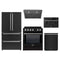 Forno 5-Piece Appliance Package - 30-Inch Induction Range, Under Cabinet Range Hood, French Door Refrigerator, Dishwasher, and 30-Inch Microwave Drawer in Black with Stainless Steel Trim