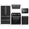 Forno 5-Piece Appliance Package - 30-Inch Induction Range, Under Cabinet Range Hood, Refrigerator, Dishwasher, and 24-Inch Microwave Oven in Black with Stainless Steel Trim