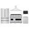 ZLINE 5-Piece Appliance Package - 48-Inch Dual Fuel Range, Hood, Refrigerator, Dishwasher, and Microwave Drawer in Stainless Steel