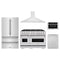 ZLINE 5-Piece Appliance Package - 48-Inch Gas Range, Hood, Refrigerator, Dishwasher, and Microwave Drawer in Stainless Steel